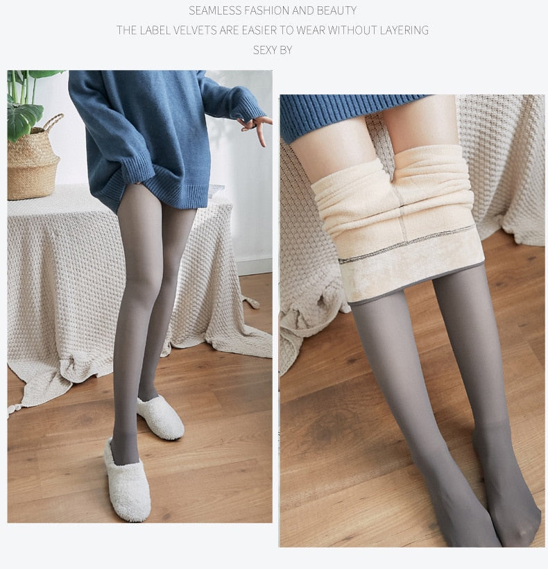 Styling Our Viral Thermal Fleece Lined Tights Exclusive To Our