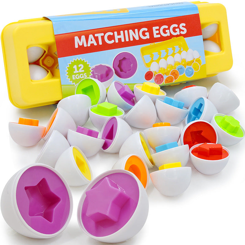 Montessori Matching Eggs - Learning Baby Toy
